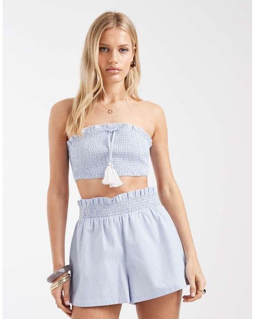 Aray Blue Pull-on Beach Shorts