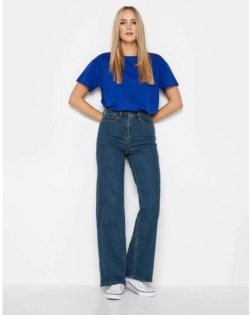 Long Tall Sally Blue Wide Leg Jeans