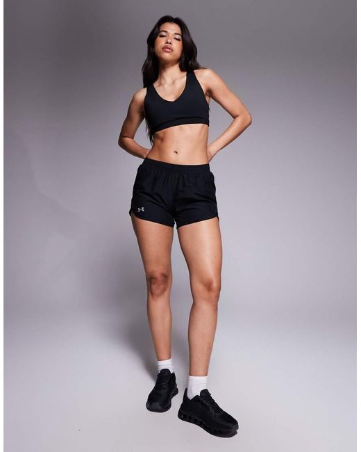 Under Armour Blue Fly By 3 Inch Shorts