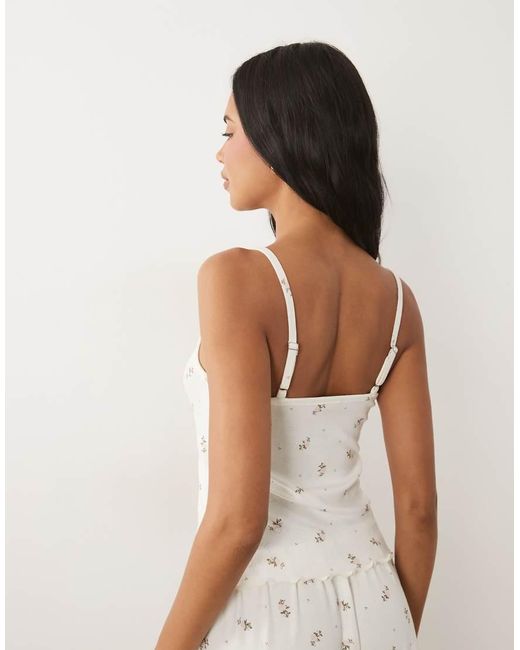 ASOS White Mix & Match Pointelle Pyjama Cami