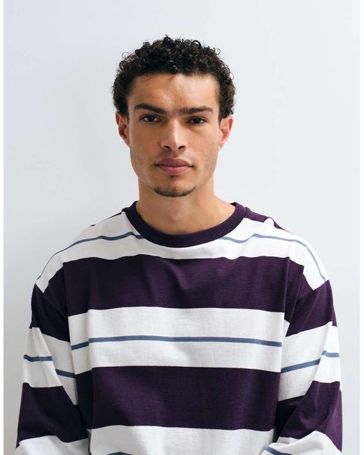 ARKET Blue Oversized Long Sleeve T-shirt for men