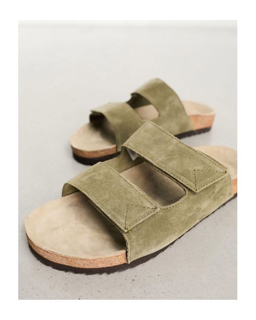 SELECTED – sandalen aus wildleder in Multicolor für Herren