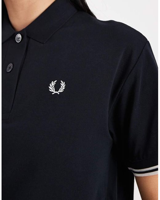 Fred Perry Blue Tipped Sheer Short Sleeve Polo Shirt