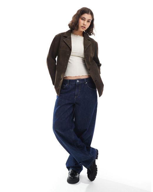 ASOS Black Real Suede 70s Jacket