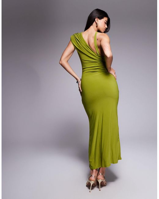 green slinky dress Green Slinky Long Sleeve Sash Bodycon Mini Dress – AX Paris US main image 0