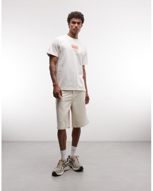 The North Face White Track Backprint Relaxed T-shirt for men