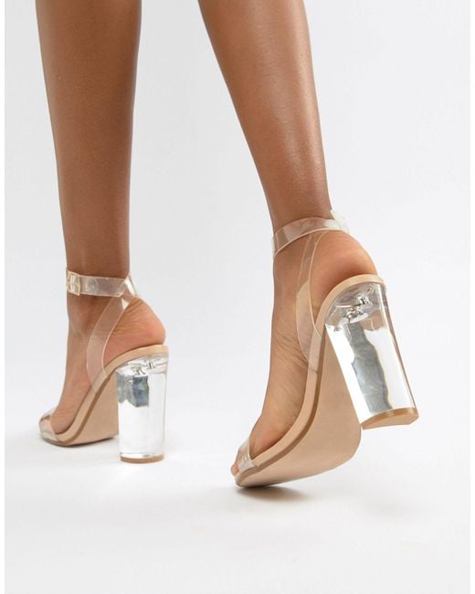 Camille - Chaussures à talon transparent en Plexiglas Steve Madden en  coloris Neutre | Lyst