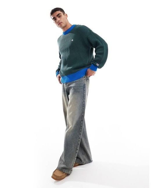 Champion Blue Rochester Collegiate Jumper for men