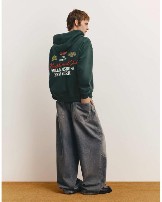 Pull&Bear – kapuzenpullover in Green für Herren