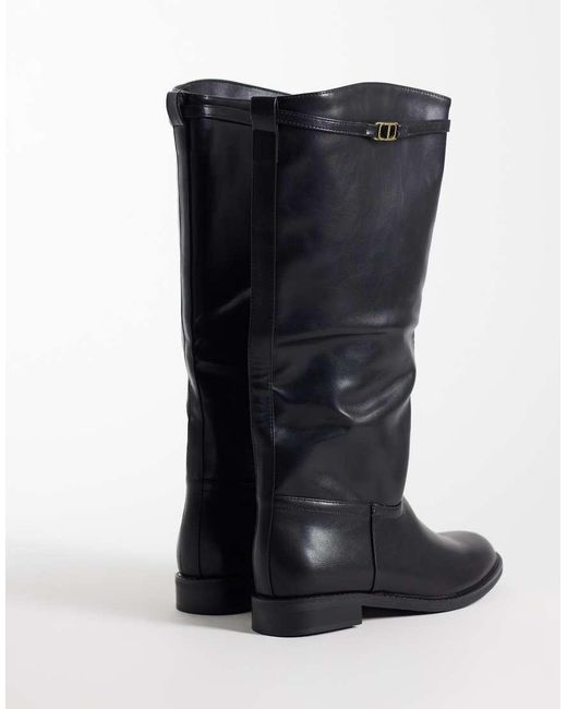SEQWL Blue Whispa Refined Riding Knee Boots