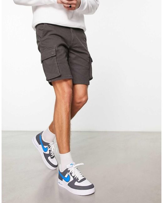 Only & Sons Black Cargo Short for men