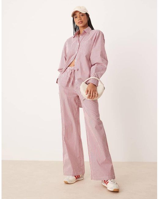 Glamorous Pink Oversized Poplin Shirt