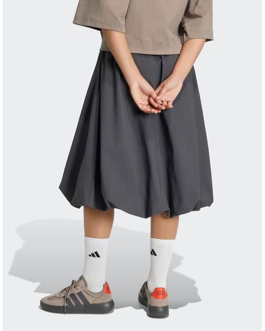 Adidas Originals Gray Audi Formula One Team Elevated Woven Skirt
