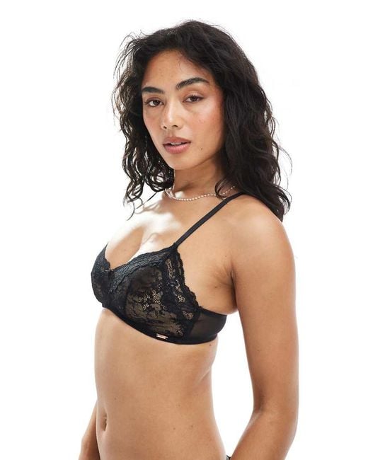 Bralette Sin Relleno De Encaje Origins De DORINA de color Black