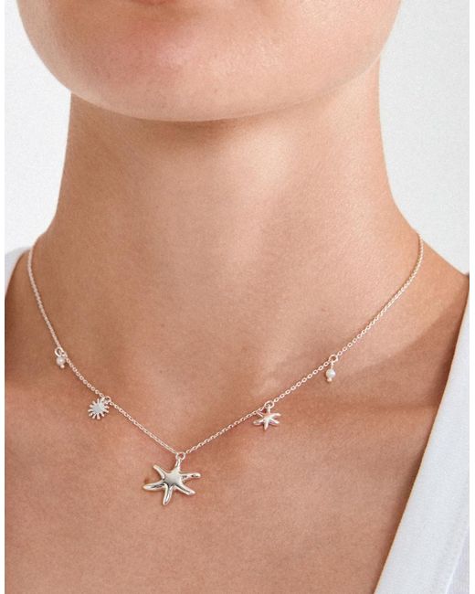 Pilgrim White Prism Necklace