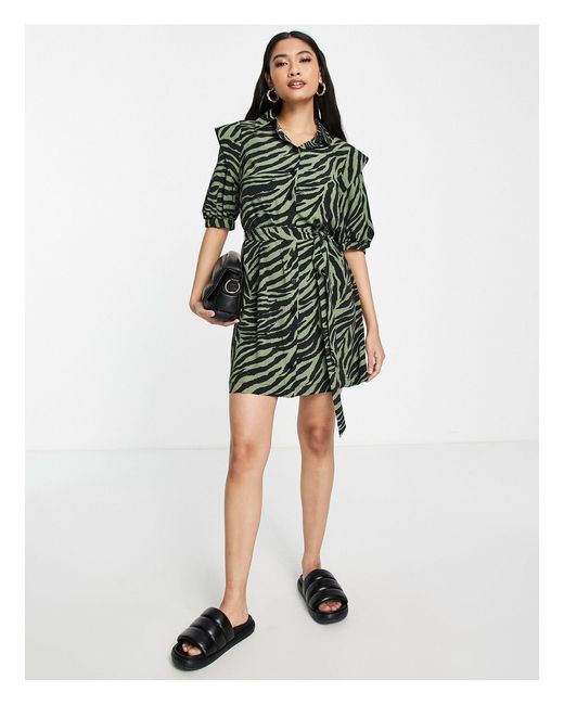 topshop zebra shirt