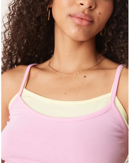 ASOS Blue – doppellagiges camisole