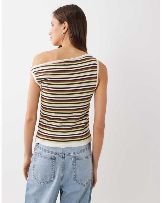 Cotton On Natural Off Shoulder Knit Top
