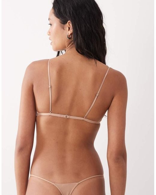 Cotton On Brown Invisible Micro Bralet