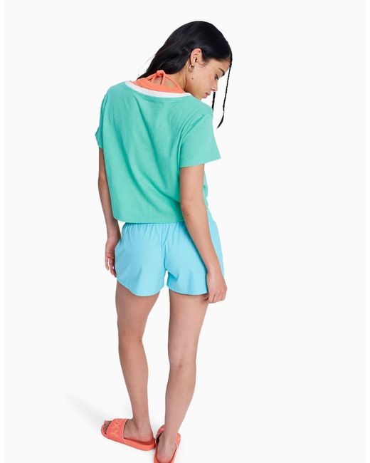 Roxy Blue Sunlit Smiles Elasticated Shorts