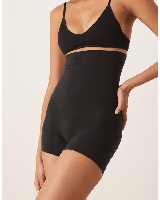 Spanx Black Sculpt Seamless Power High-waisted Short