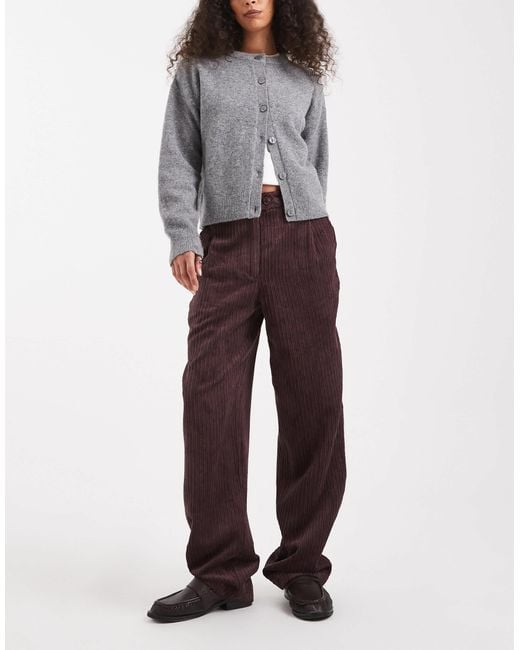 ASOS Purple Slim Leg Trousers