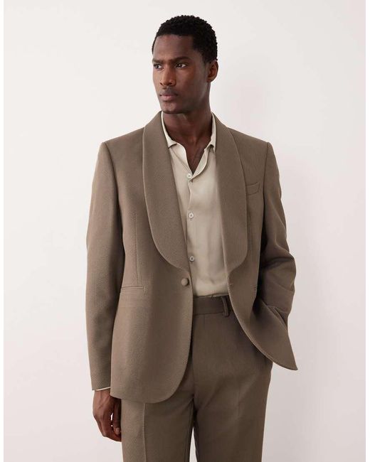 ASOS Brown Slim Suit Jacket for men