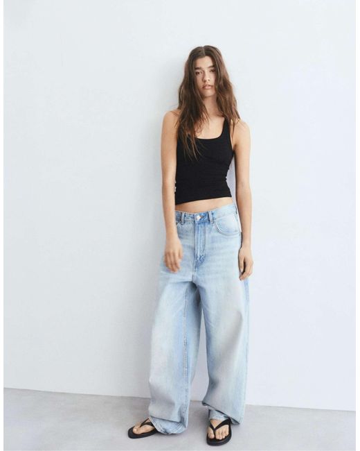 Pull&Bear Black – basic-tanktop