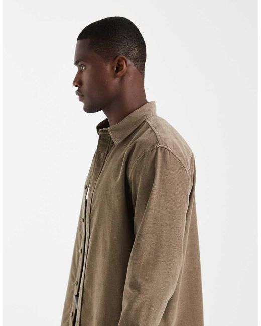 Levi's Brown Authentic Button Down Shirt for men