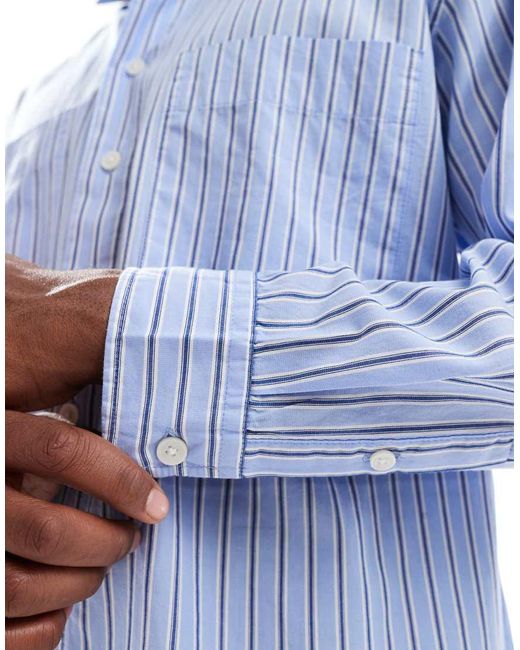Only & Sons Overhemd Met Losse Pasvorm in het Blue voor heren