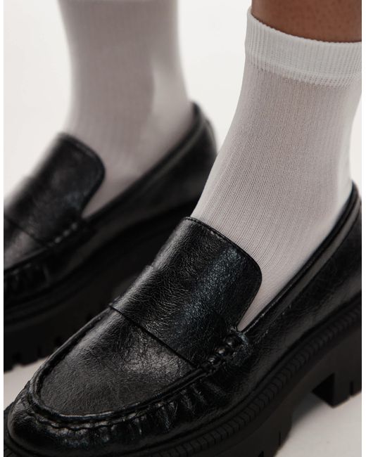 TOPSHOP Brown Cecil Chunky Loafers