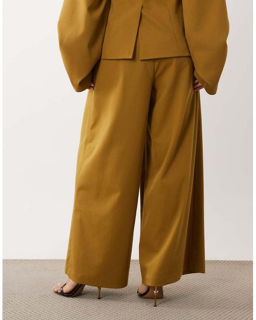 ASOS Metallic Tailored Wide Leg Pants
