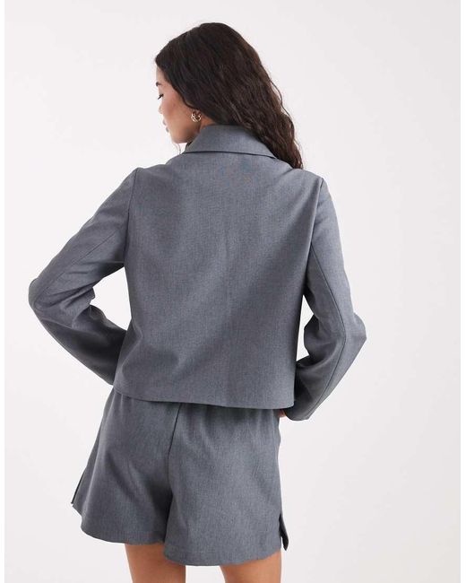 Vero Moda Gray Tailored Smart Blazer Co-ord
