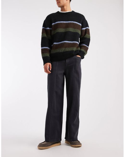 Pantalon ample ASOS pour homme en coloris Black