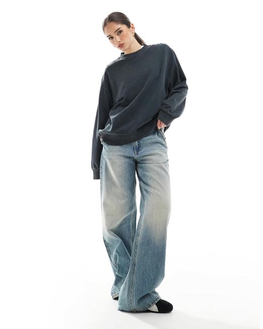 ASOS Blue – oversize-sweatshirt