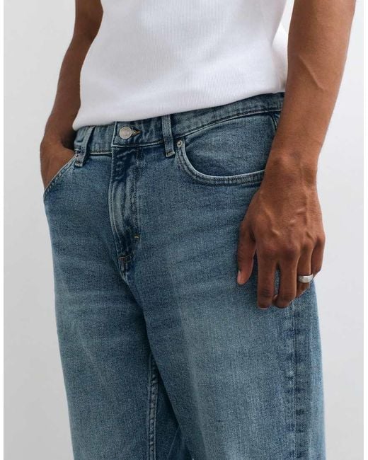 Mango Blue Tapered Jean for men