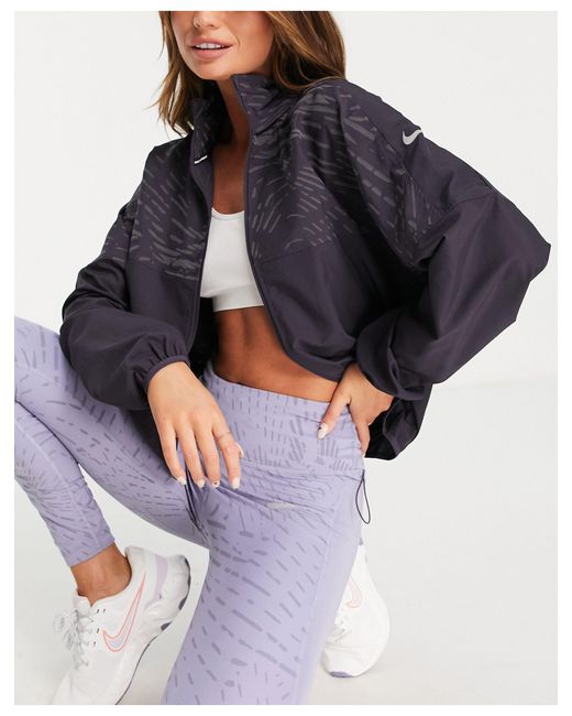 Nike Run Division Reflective Jacket in Blue Lyst