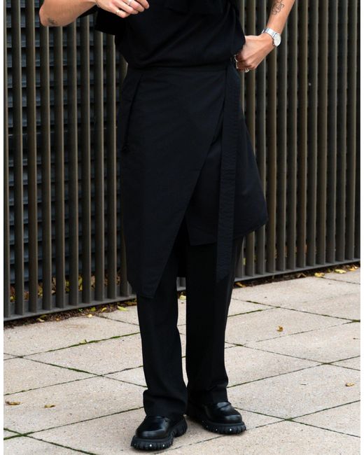 X isaac hudson - jupe utilitaire avec poche Labelrail pour homme en coloris Black