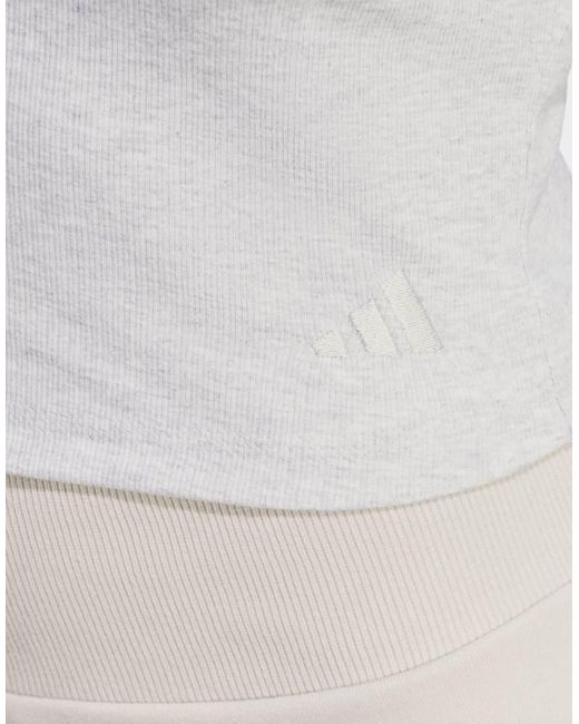 Adidas Originals Gray Seasonal Essentials Rib Cardigan