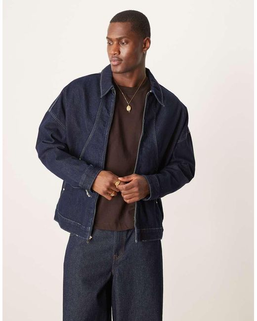ASOS Blue Oversized Jacket for men