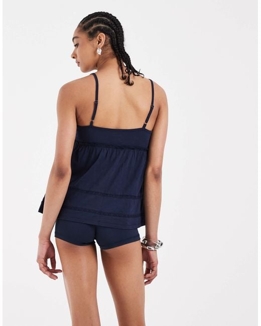 Hollister Blue Basic Micro Shorts