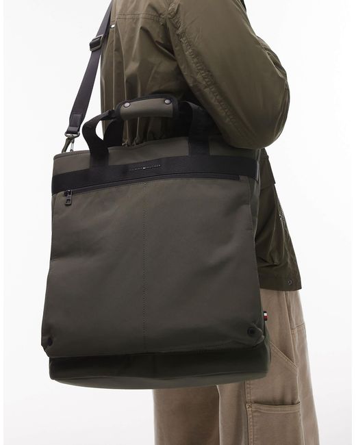 Tommy Hilfiger Green Commuter Tote for men