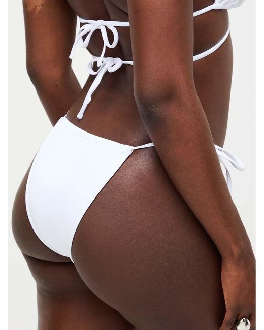 Ann Summers White Bridal Pacific Pearl Cheekini Bikini Bottom