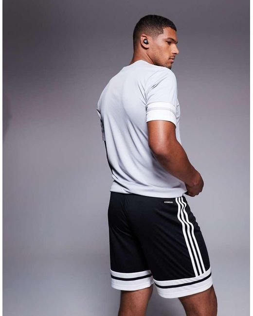 Adidas Originals White Adidas Football Squadra25 Shorts for men
