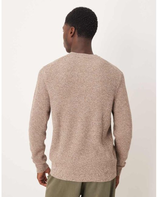 Mango Natural 100% Wool Knitted Jumper for men