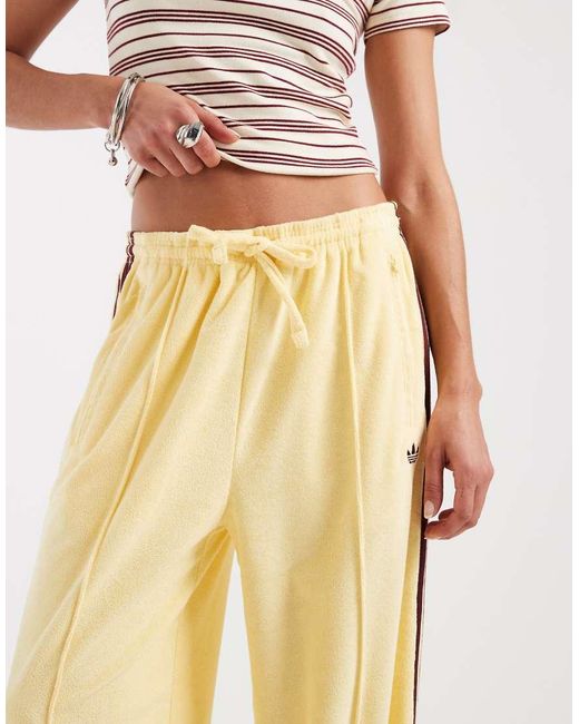 Adidas Originals Yellow Terry Towel Track Pants