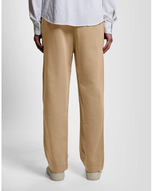 Lyle & Scott White Trousers Linen Trousers for men