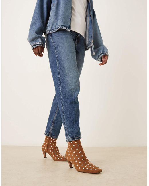 ASOS Brown – raye – ankle boots