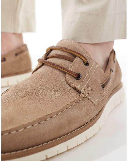 ASOS Natural Boat Shoes for men