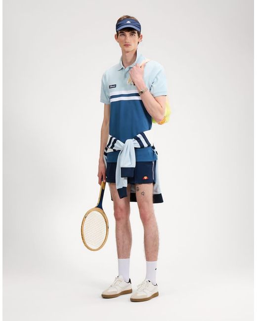 Ellesse Blue Muccia Polo for men